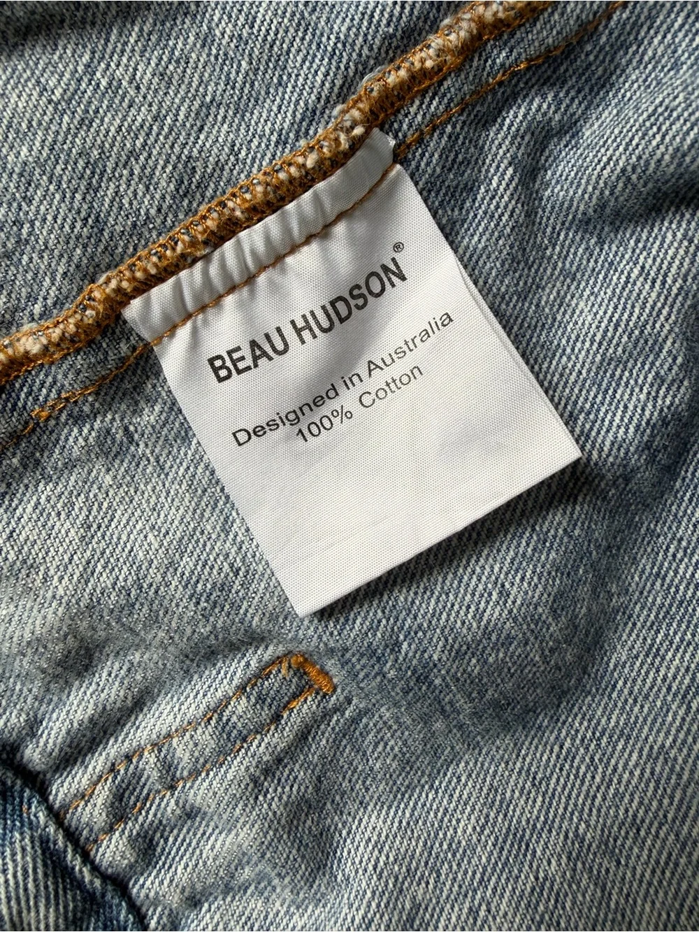 Beau Hudson Jeans Distressed Light Wash Denim Jacket - Light Blue